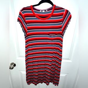 American Eagle multicolor t shirt dress with pocket